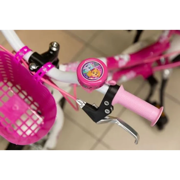 PAW PATROL Pfote Patrouille, rosa Metallfahrradklingel mit Paw Patrol-Grafiken, inklusive Montageschrauben – Bild 4