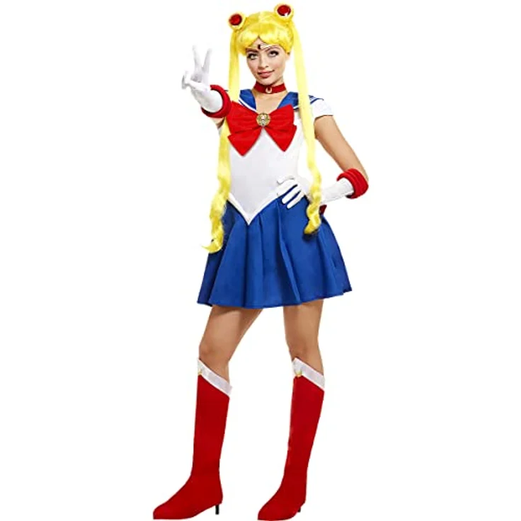 Funidelia | Sailor Moon Kostüm 100% OFFIZIELLE für Damen Größe XL Anime, Cosplay, Usagi Tsukino, Zeichentrickfilm - Blau – Bild 5