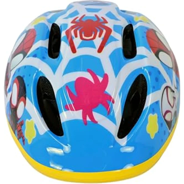 Fahrradhelm Kinder | Kinderhelm 3 Jahre | Spiderman | Gr. 52-56 | 220g Leicht | EPS Schaum | Klickverschluß & Belüftungsöffnungen | Sicher & Stylisch | TÜV/GS & CE EN 1078 geprüft – Bild 3