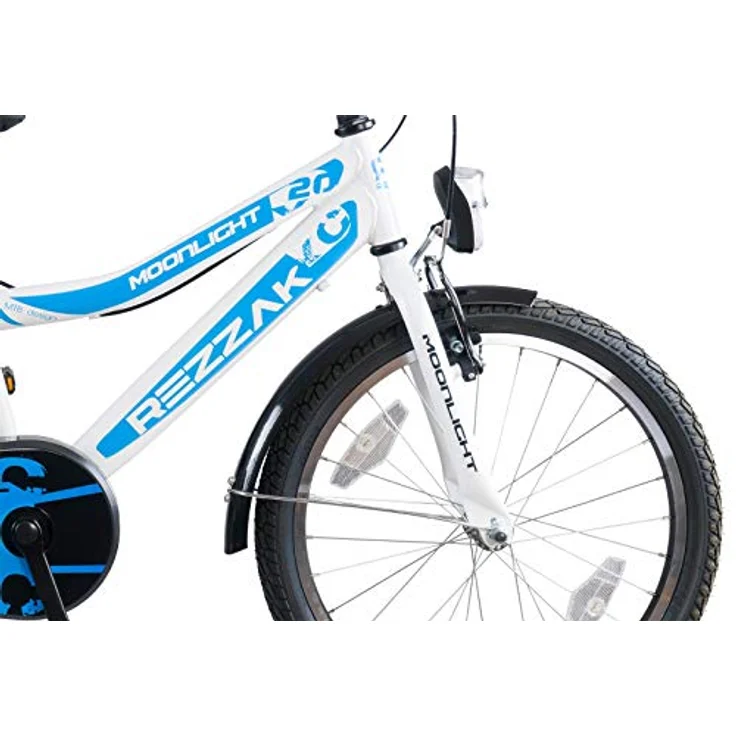 Rezzak 20 Zoll Jungenfahrrad Kinderfahrrad Rücktrittbremse RH 33 Weiss Blau NEU – Bild 3