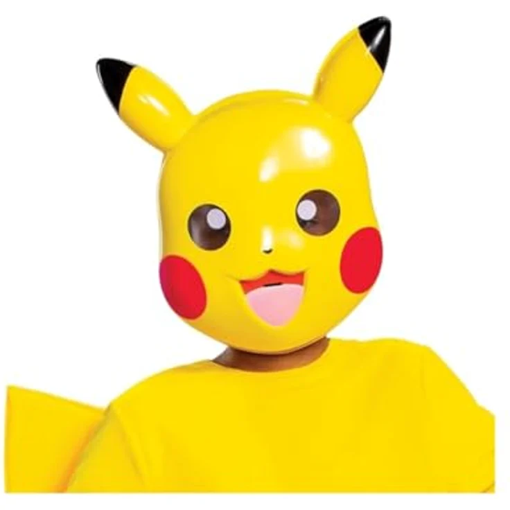Disguise Pokémon Pikachu-Kostüm, offizieller gelber Overall mit Maske, 100% Polyester, Größe XS für Kinder 4-6 Jahre – Bild 4