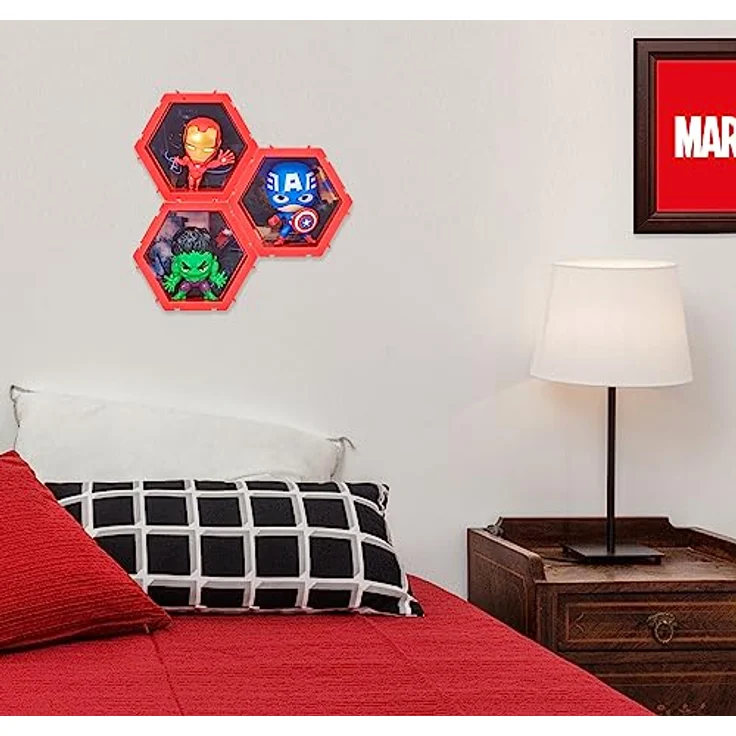 PODS 4D Marvel Ironman, Einzigartige, miteinander verbundene Sammelboble-Kopf-Figur, die aus ihrer Welt in Ihre, ausbricht, Wand oder Regalanzeige, Marvel Spielzeug und Geschenke, Serie 1 Nr. 408 – Bild 5
