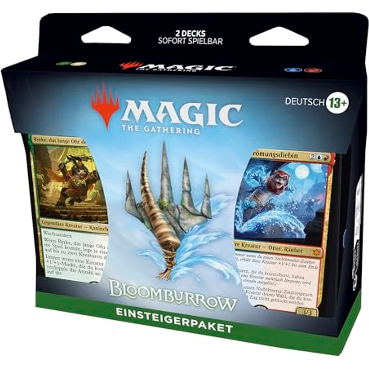 Wizards of the Coast Magic: The Gathering Bloomburrow-Einsteigerpaket, 2 spielfertige Decks mit 60 Karten, für 2 Spieler ab 13 Jahren, deutsche Version – Bild 1