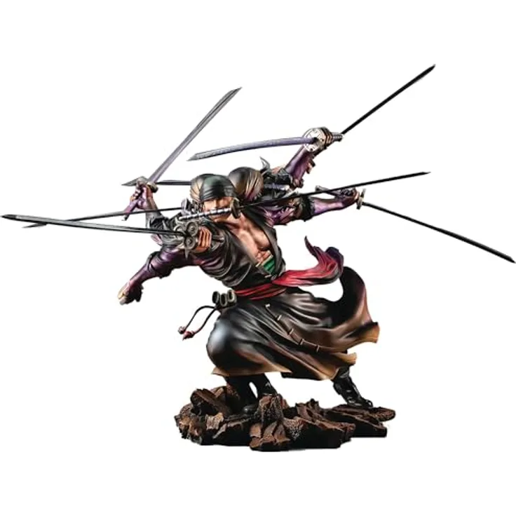 MegaHouse Zoro Vers. Dämonengeist Kyuutouryuu Asura Statuette, 17 cm, hochwertige Sammlung mit flexiblem Design und Zubehör