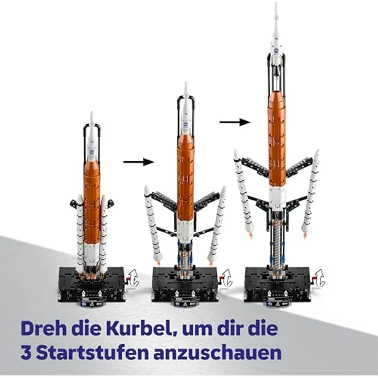 LEGO Technic NASA Artemis SLS-Schwerlastrakete, interaktives Konstruktionsspielzeug mit 4 Astronaut Minifiguren und digitalem Bauabenteuer, ab 9 Jahren - 42221 – Bild 3