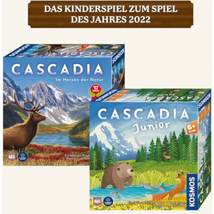 KOSMOS Cascadia Junior, „Spiel des Jahres“ 2022 für Kinder ab 6 Jahre, Legespiel für Natur- und Tierfans. – Bild 4
