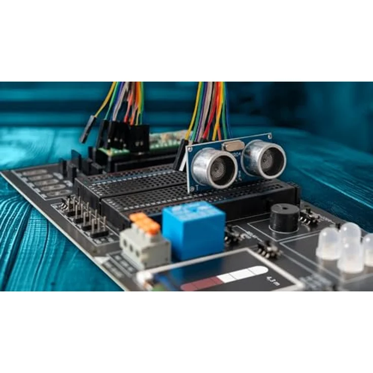 JOY-IT RB-P-XPLR-Set, modularer Aufbewahrungskoffer mit LED´s, Netzteil und Sensoren, Experimentierboard mit 8 Projekten – Bild 2