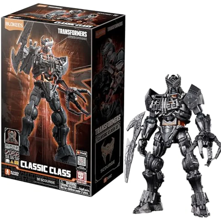 BLOKEES Transformers Figures Classic Class Scourge Action Figure, offiziell lizenziert, 13,5 x 11,5 x 9 cm, für Kinder ab 12 Jahren – Bild 1
