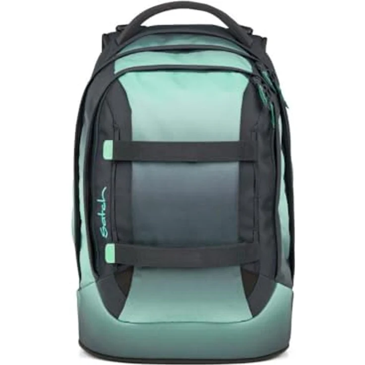 Satch pack Schulrucksack Set 2tlg. inkl. Schlamperbox, 30 Liter Volumen, Gradient Mint, 3D Soft-Mesh Rückensystem – Bild 2