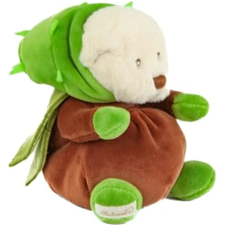 Bukowski Ziggy Kastanie braun/grün 15 cm Plüschteddybär mit Kastanienkostüm und kuschelweichem Plüsch – Bild 3