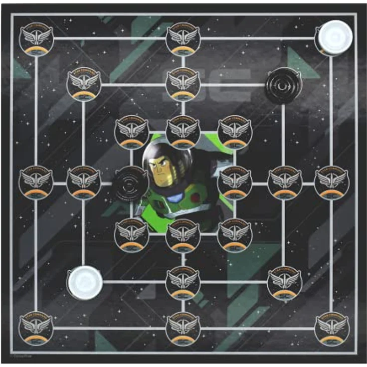 Cartamundi Lightyear Games Compendium, Brettspiel mit 4 Klassikern: Neun Männer Morris, Zugluft, Ludo, Leitern, für 2+ Spieler, geeignet für Kinder ab 4 Jahren – Bild 5