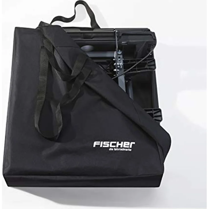 FISCHER Aufbewahrungstasche für Kupplungsfahrradträger 126001, strapazierfähig und wasserabweisend, 65 x 69 x 25 cm, schwarz – Bild 1