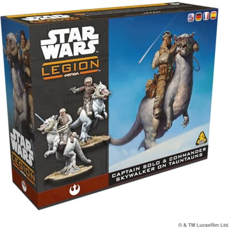 Atomic Mass Games Star Wars Legion Han Solo & Luke Skywalker on Tauntaun, Tabletop-Miniaturenspiel Erweiterung mit 2 hochdetaillierten Miniaturen und Kommandokarten für Rebellen-Armee – Bild 2