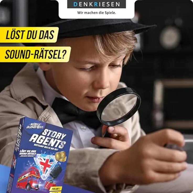 D&R Denkriesen KIBU JUMPER® - Story Agent - Wettlauf gegen die Zeit - London - Folge 1, Kartenspiel für ab 4 Jahren, mit spannender Handlung und strategischen Herausforderungen – Bild 2
