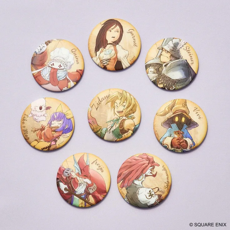 Square Enix Final Fantasy IX Magnete 25th Anniversary Display, 8 Designs in Blindboxen