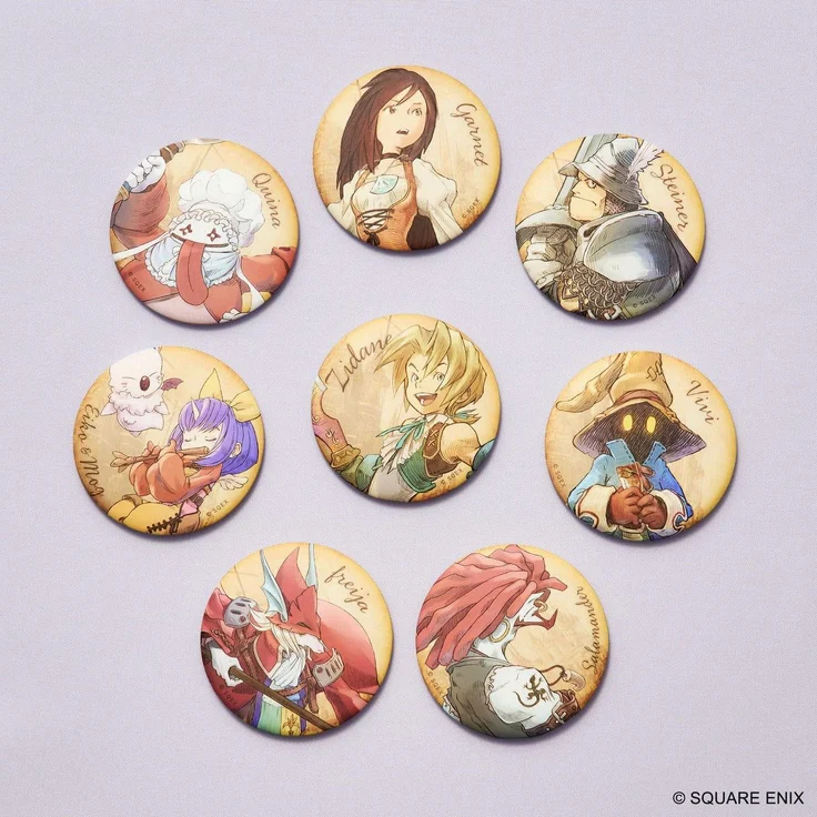Square Enix Final Fantasy IX Magnete 25th Anniversary Display, 8 Designs in Blindboxen