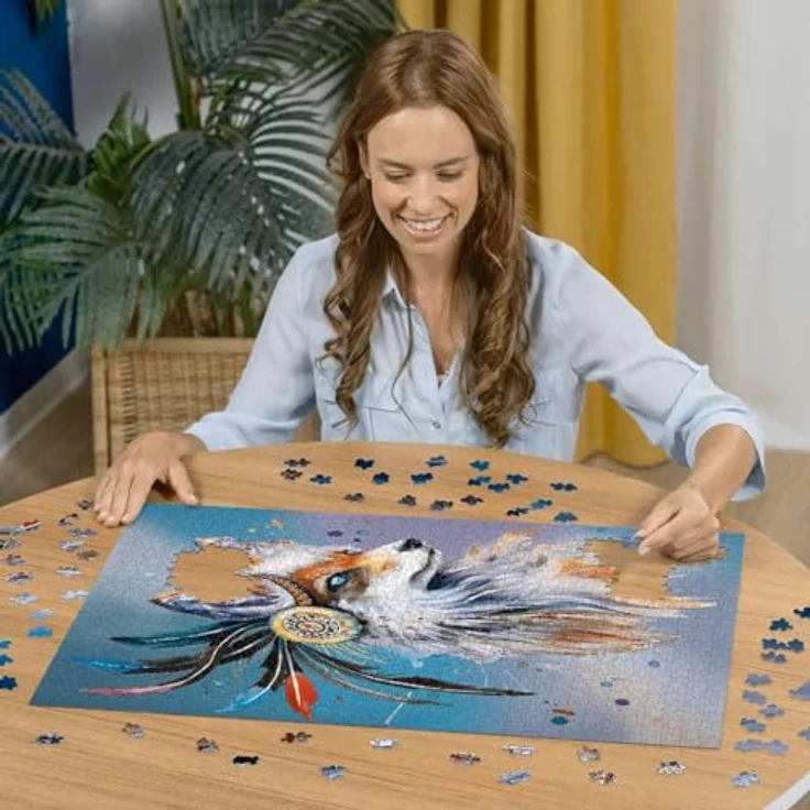 Ravensburger Puzzle 12000519 - Boho Fuchs - 1000 Teile Puzzle für Erwachsene und Kinder ab 14 Jahren, Tier-Puzzle, Boho-Deko – Bild 4
