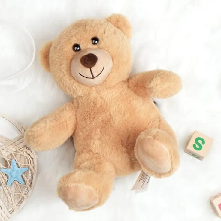 LotFancy Teddybär Plüschtier, 25 cm Klein Braunbär, weiches Kuscheltier aus Plüsch, ideales Geschenk für Kinder und Freundinnen, Geburtstag und Valentinstag, hellbraun – Bild 5