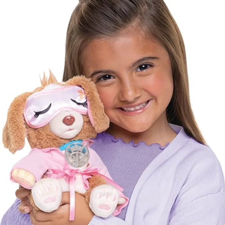 Jakks Pacific Disney Princess Style Collection My Pampered Pup, interaktiver Spielzeug-Hund mit Ton und Farbwechsel-Nägeln, ab 3 Jahren – Bild 3