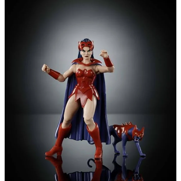 Masters of the Universe Origins Actionfigur Catra, 14 cm groß, detailreiches Design mit Katzen-Zubehörteil, JBM84 – Bild 2