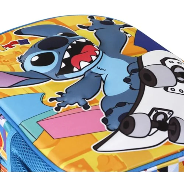 Disney Lilo und Stitch Skater-Kleiner 3D Rucksack, Gelb, 26 x 31 cm, Kapazität 8,5 L – Bild 4