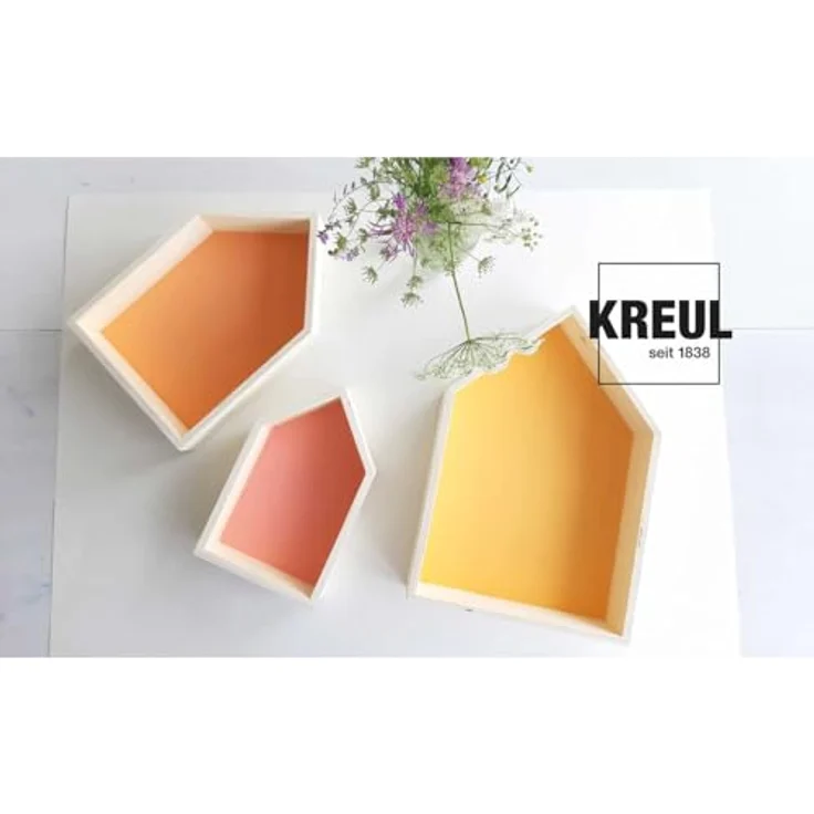 KREUL 75548 Acryl Mattfarbe, türkis, 50 ml, schnelltrocknend, wasserbasierend, für viele Untergründe geeignet – Bild 4