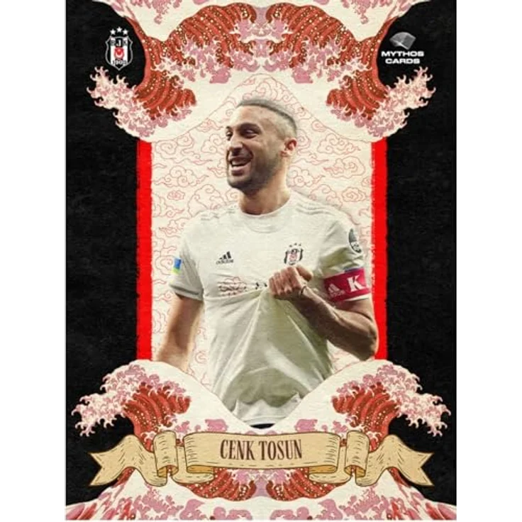 Jungengel Beşiktaş Sammelkarten 2023/24 Mythos Cards, 25 Karten in robuster Metal Box mit 2 nummerierten Karten, offiziell lizenziert – Bild 5