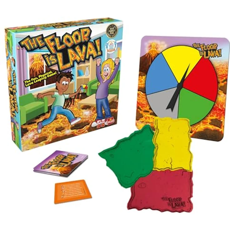 Goliath Toys The Floor is Lava, Familienspiel für Kinder ab 5 Jahren, Gesellschaftsspiel für 2 bis 6 Spieler, Inklusive Deutschem Handbuch – Bild 2