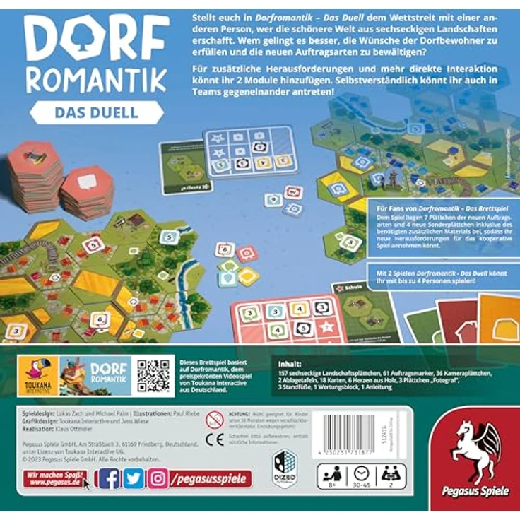 Pegasus Spiele 51241G Dorfromantik-Das Duell – Bild 4