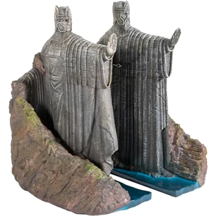 Grupo Erik GPE29764 Der Herr der Ringe Buchstützen Argonath, handbemalt aus Kunstharz mit verwitterter Steinoptik, 2-teilig