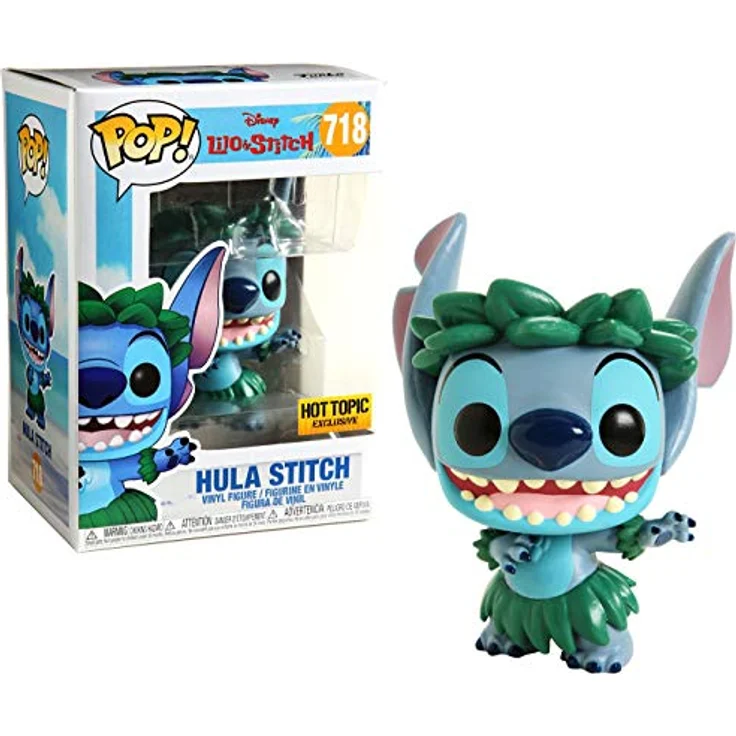 Funko POP! Disney Lilo & Stitch - Hula Stitch #718 Exclusive, Sammelfigur mit detailreicher Ausführung – Bild 1