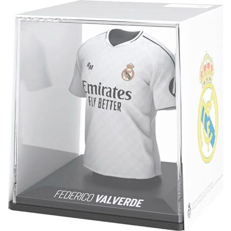 Banbotoys Real Madrid Valverde Mini-T-Shirt-Figur, 9,5 cm hoch, aus umweltfreundlichem Kunststoff, detailgetreues Sammlerstück – Bild 4