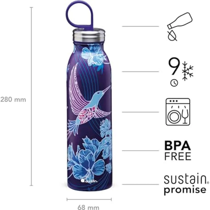 aladdin Trinkflasche Chilled Style Isolierflasche Riverside Indigo – Bild 3