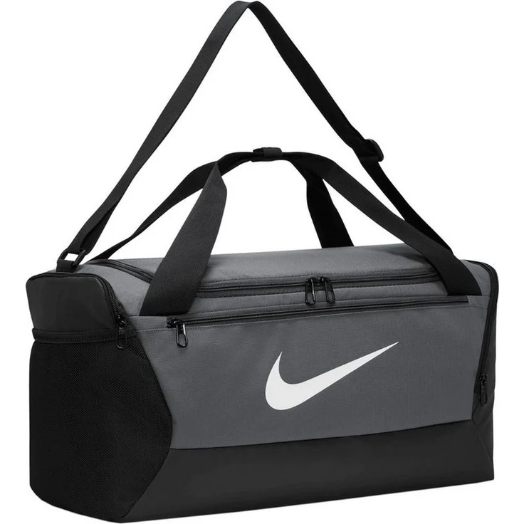 Nike Sporttasche Brasilia 9.5 Training Small Duffel, Schultergurt - Leichte Kindersporttasche in Grau