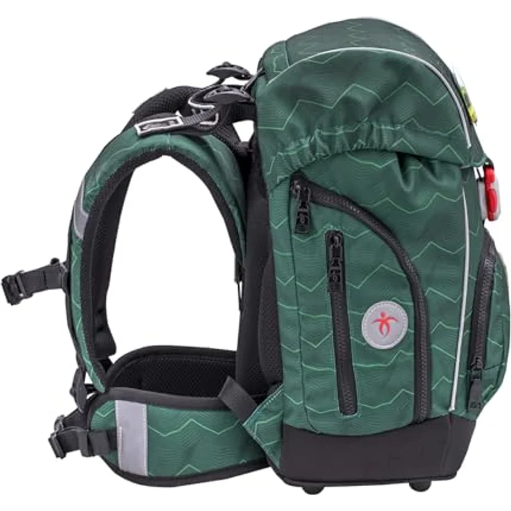 Belmil Premium Comfy Plus ergonomisches Schulranzen Set 5-teilig Twist of Lime 2 - für kleine Kinder/Erstklässler - STAEDTLER, Brustgurt, Hüftgurt, Magnetverschluss – Bild 4