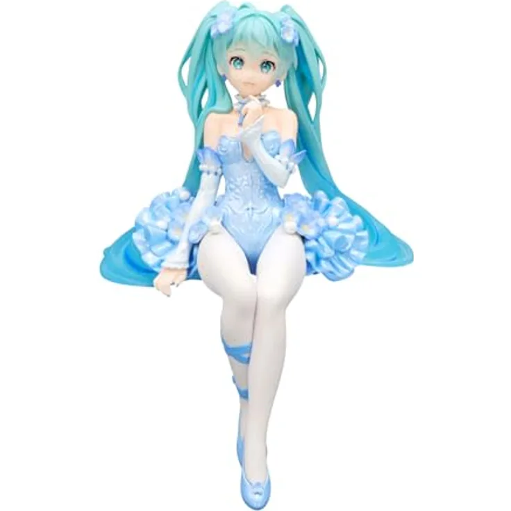 Furyu Hatsune Miku Noodle Stopper PVC Statue Flower Fairy Nemophila, 15 cm, Pail Blue Color Ver.