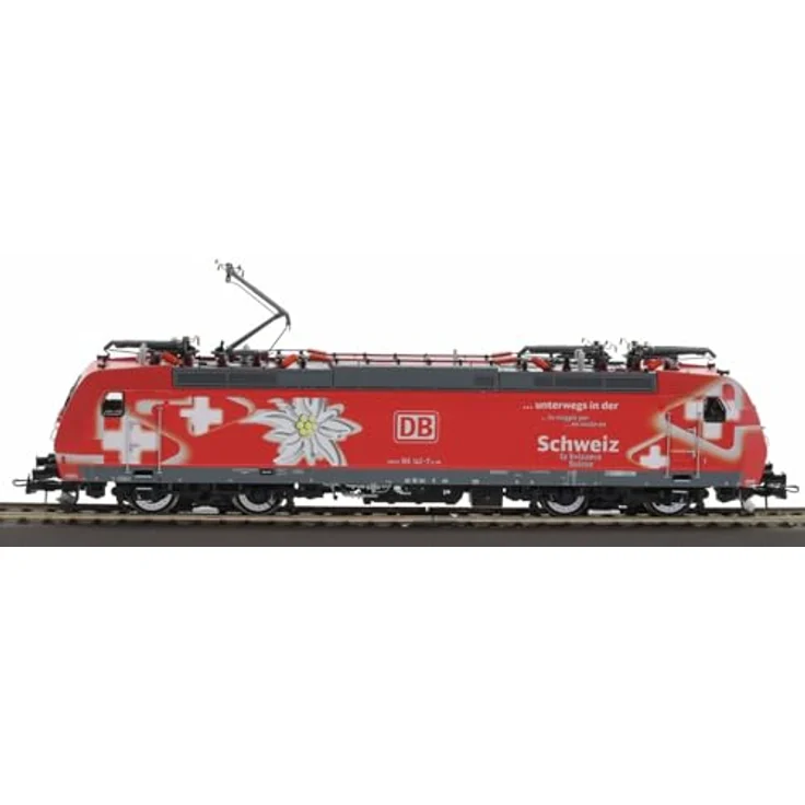 Roco 7500129 H0 E-Lok BR 185 142-7 der DB AG, Elektrolokomotive für Güterverkehr, Edelweiß-Design, 5,6 MW Dauerleistung, 140 km/h zugelassen – Bild 2