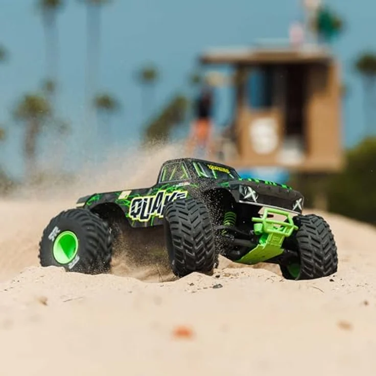 Arrma QUAKE 223S DSC ARTR, Monstertruck 1:10 mit bürstenlosem Elektromotor, 80,5 km/h, 2WD Heckantrieb, grün – Bild 3