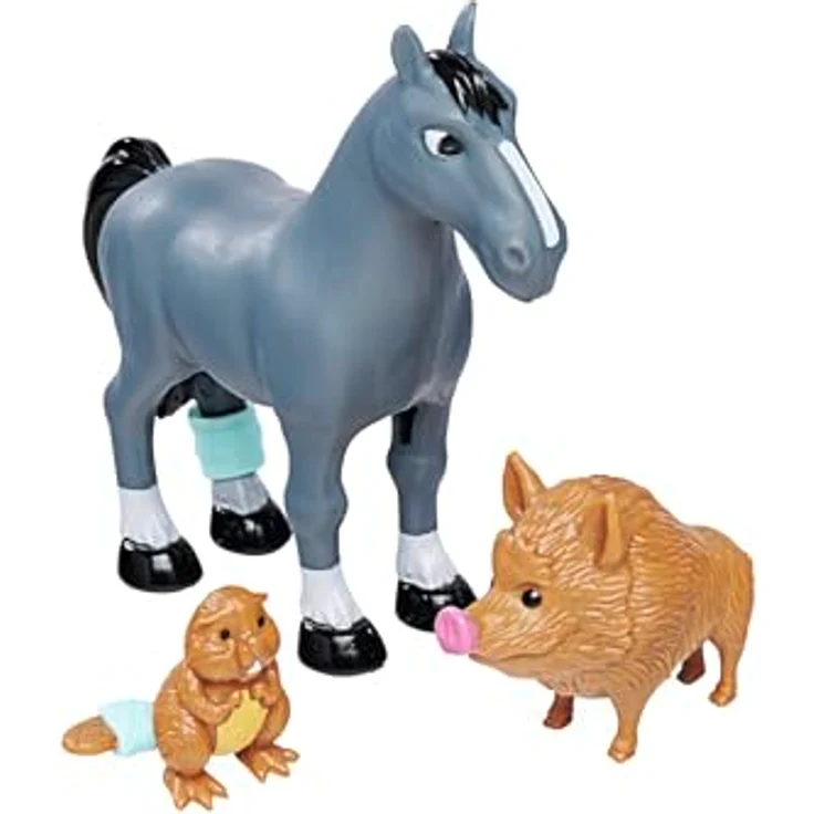 Simba Feuerwehrmann Sam Tierrettung mit Anhänger, 34 cm Spielzeugauto mit Licht und zahlreichen Zubehörteilen – Bild 9