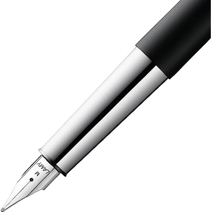 "LAMY scala Füllfederhalter, Premium Edelstahl Füller mit hochwertiger Edelstahlfeder M, rote Glanzlackveredelung" – Bild 3