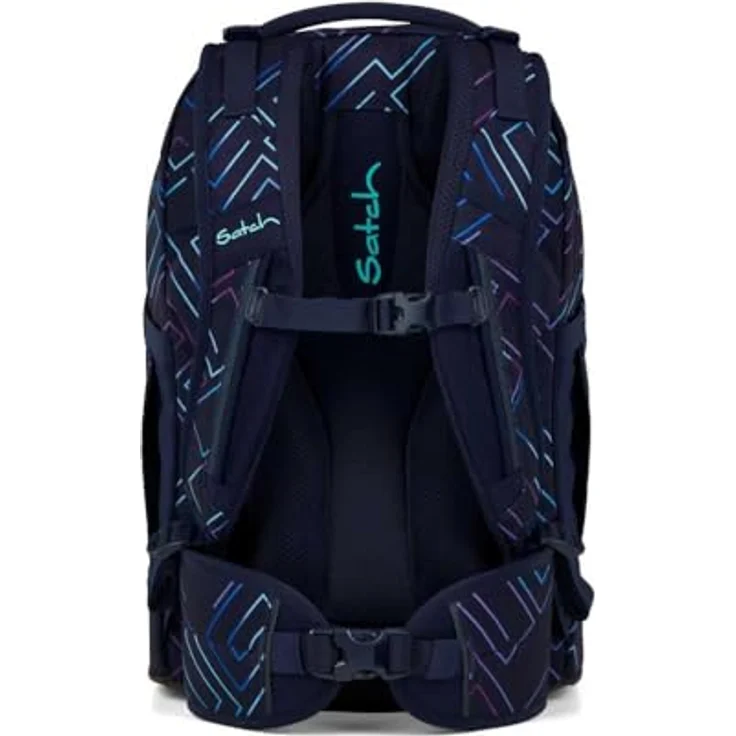 Satch Pack Schulrucksack Set 3tlg. mit Schlamperbox und Sportbeutel, 3D Soft-Mesh Rückensystem, Purple Laser – Bild 4