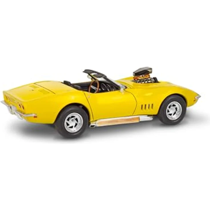 Revell Monogramm '68 Corvette L-88 Roadster 1:25, ungebauter und unlackierter Plastikmodellbausatz mit mehrsprachiger Bauanleitung – Bild 4