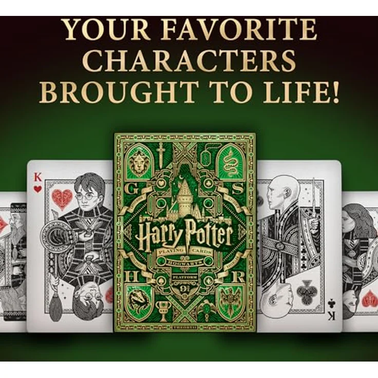 Theory11 Harry Potter Deck - GRÜN (Slytherin) – Bild 2