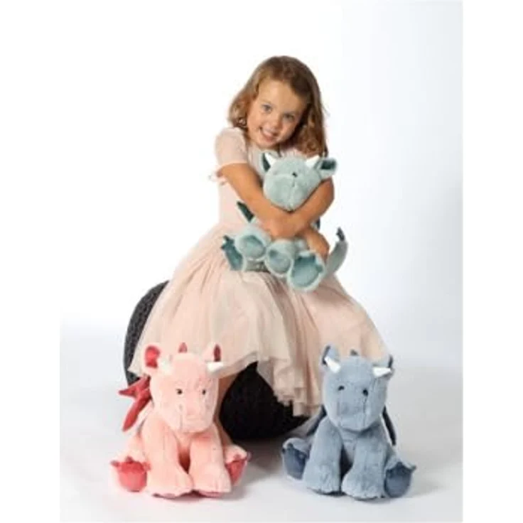 GIPSY Gispy-Dragon Floppy, 30 cm blauer Plüschdrache für Kinder, selbststehend, in 3 Farben erhältlich – Bild 5