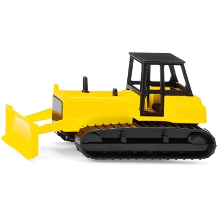 Siku 1295 Planierraupe, Spielzeugauto mit beweglichem Schild und über 260 PS, gelb – Bild 1