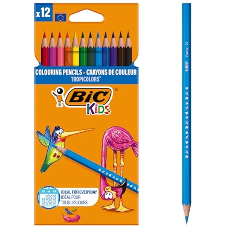 Bic - 8325666 Buntstift Tropicolors 2, verschiedene Farben (12 Stück) – Bild 2