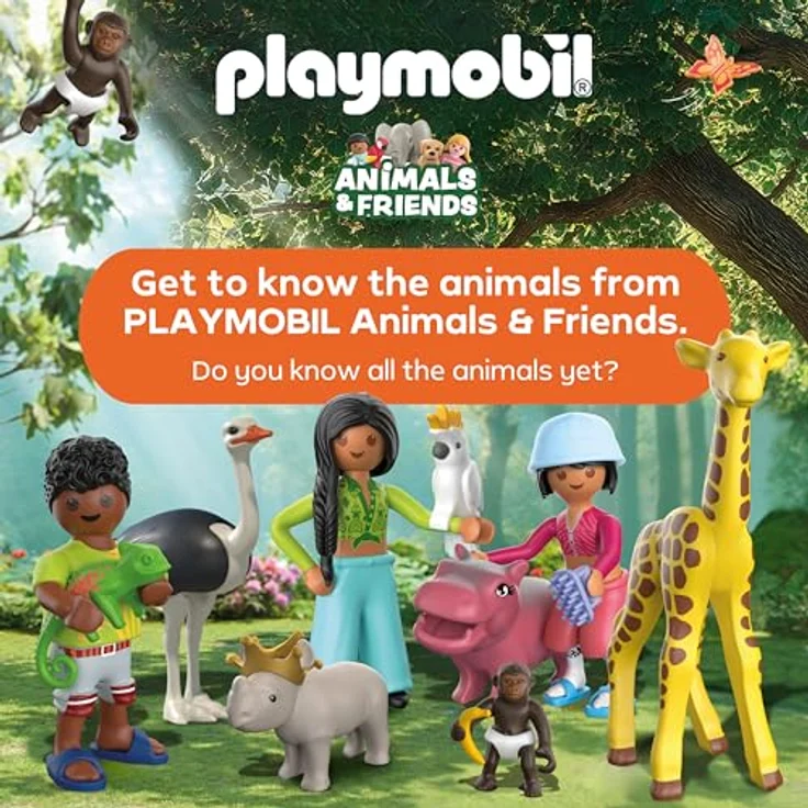 Playmobil Tiere & Freunde - Animals & Friends Off-Road Fahrzeug - Robustes 4x4 Fahrzeug in leuchtenden Farben, inklusive Tiere und Figur – Bild 6
