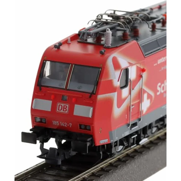 Roco 7500129 H0 E-Lok BR 185 142-7 der DB AG, Elektrolokomotive für Güterverkehr, Edelweiß-Design, 5,6 MW Dauerleistung, 140 km/h zugelassen – Bild 3