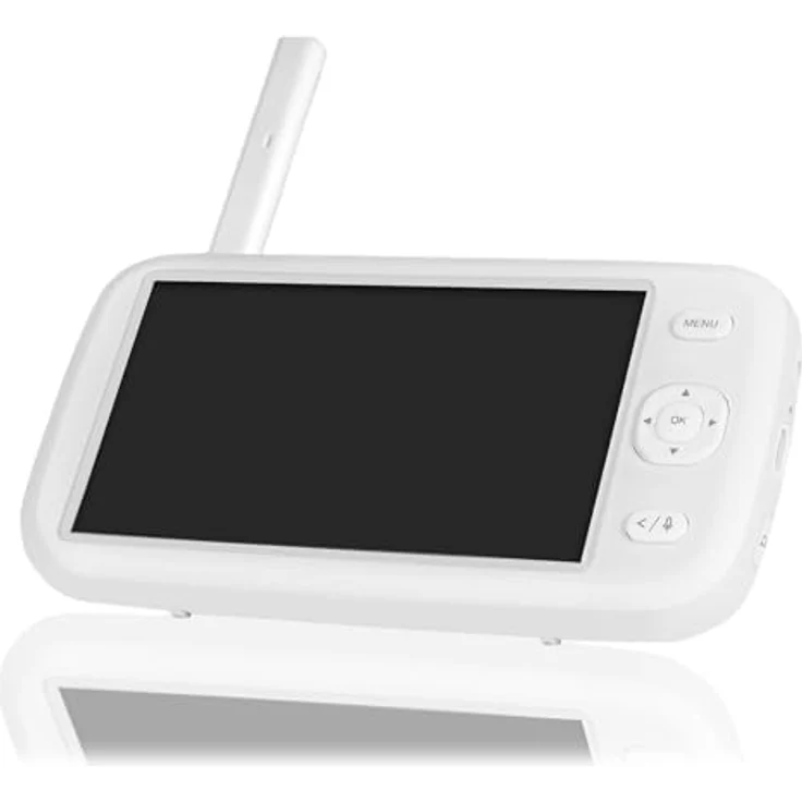 Lionelo Babyline 9.1 Elektronisches Babyphone mit drehbarer 360° Full HD Kamera 5" Bildschirm 50 m / 300 m Reichweite Zwei-Wege-Kommunikation, 8 h Akku, VOX-Funktion Kopplung von bis zu 4 Kameras – Bild 4