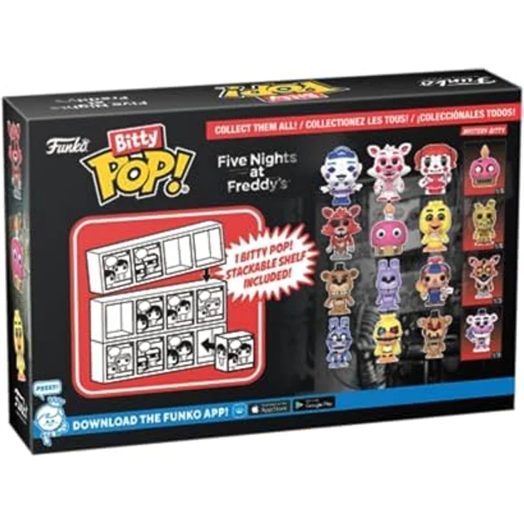 Funko Bitty Pop! Five Nights at Freddy's (FNAF) - Freddy 4PK - Sammlerstück - 0.9 Inch (2.2 cm) - Geschenkidee - Kuchenaufstecker – Bild 4